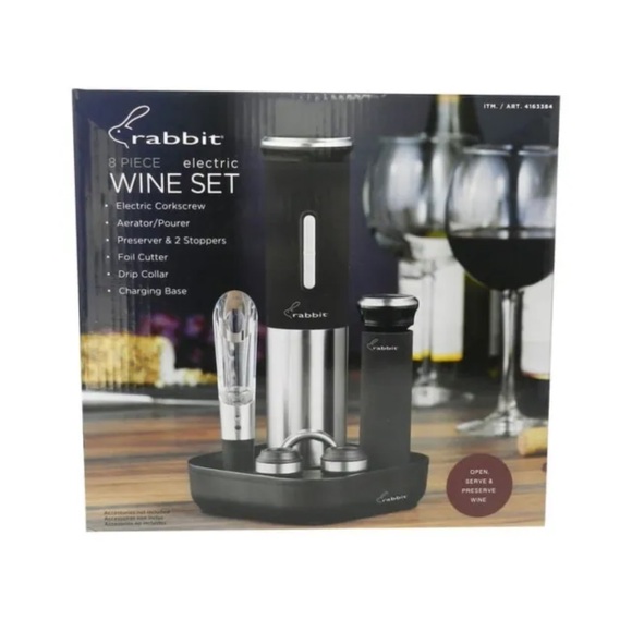 Rabbit 8 Piece Electric Wine Set - Picture 2 of 4